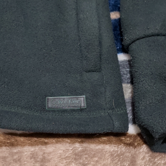 Calvin Klein Performance Dark Green Full Zip Fleece Jacket Women’s L - Picture 4 of 6